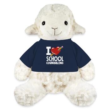 I Love School Counseling Heart Design - MiniFeet® Sheep Annika - french navy - Front