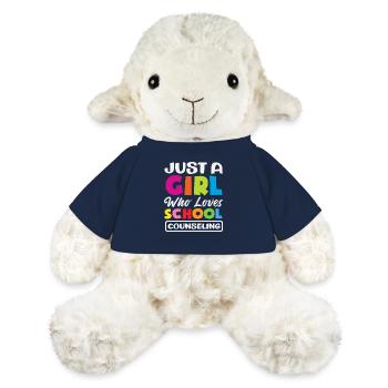 Juste une fille qui aime le conseil scolaire - Mouton en peluche Annika MiniFeet® - bleu marine - Devant