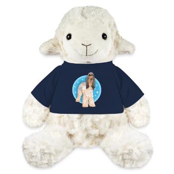 Lévrier afghan Chien Propriétaire Cadeau - Mouton en peluche Annika MiniFeet® - bleu marine - Devant