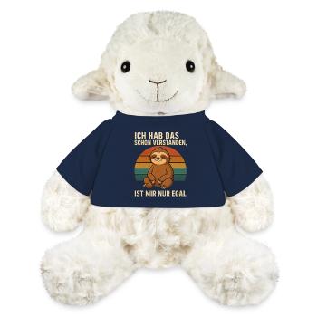 Sloth saying – I just don't care - MiniFeet® Sheep Annika - french navy - Front