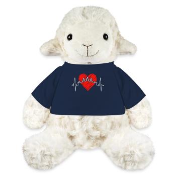 Cambodia Skyline Heartbeat Siem Raep Angkor Wat - Mouton en peluche Annika MiniFeet® - bleu marine - Devant