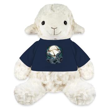 Trois hérons bleus lune hurlement - Mouton en peluche Annika MiniFeet® - bleu marine - Devant