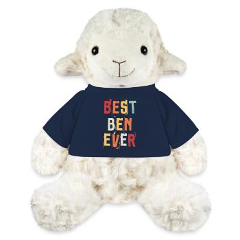 Meilleur Ben Jamais Rétro Prénom Texte Disant - Mouton en peluche Annika MiniFeet® - bleu marine - Devant