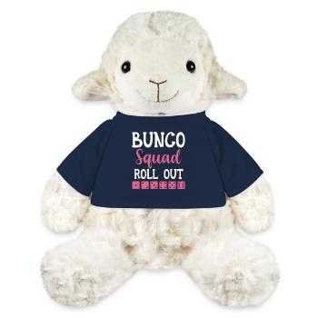 Buncospieler Geschenk Bunco Abend Würfeln - MiniFeet® Schaf Annika - French Navy - Vorne