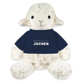 Langue des signes Jochen - Mouton en peluche Annika MiniFeet® - bleu marine - Devant