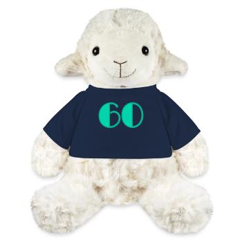 60 JAHRE. 60-JÄHRIGES JUBILÄUM. GEBURTSTAG 60 JAHRE. 60 - MiniFeet® Schaf Annika - French Navy - Vorne