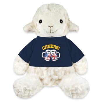 Angleterre - Mouton en peluche Annika MiniFeet® - bleu marine - Devant