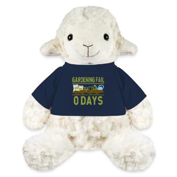 Jardinage Échec Amateur de plantes 0 jours Jardinier - Mouton en peluche Annika MiniFeet® - bleu marine - Devant