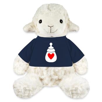 Milk bottle with heart - MiniFeet® Sheep Annika - french navy - Front