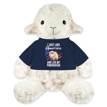 Pomeranian Hund Hundehalter - MiniFeet® Schaf Annika - French Navy - Vorne