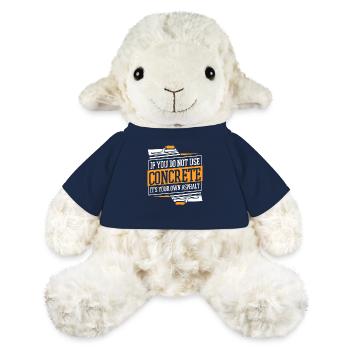 Betonpolierer Betonfertiger Bauarbeiter Beton Zeme - MiniFeet® Schaf Annika - French Navy - Vorne