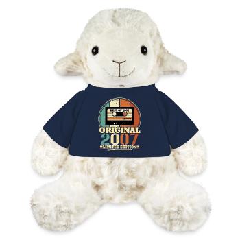 Original 2007 Retro Vintage Geburtstagsgeschenk - MiniFeet® Schaf Annika - French Navy - Vorne