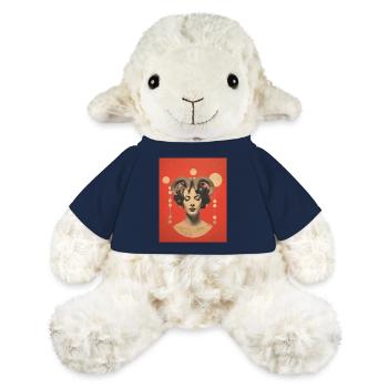 Aries collage art astrology - MiniFeet® Sheep Annika - french navy - Front