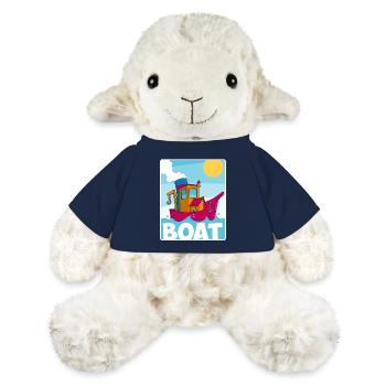 Buntes Bild eines lustigen Schleppers - MiniFeet® Schaf Annika - French Navy - Vorne