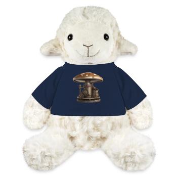 Steampunk champignon cèpes nature automne chanterelle - Mouton en peluche Annika MiniFeet® - bleu marine - Devant