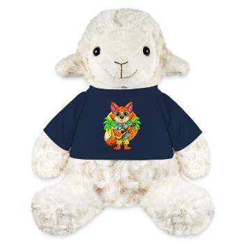 Drôle de renard dessin animé d’été plage lunettes de soleil guitare - Mouton en peluche Annika MiniFeet® - bleu marine - Devant