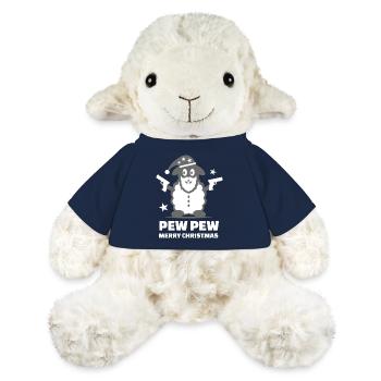 Pew Pew Sheep Santa Claus Gift Idea - MiniFeet® Sheep Annika - french navy - Front