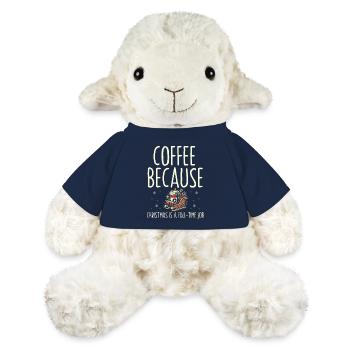 Kaffee, weil Weihnachten Vollzeitjob ist, Feiertag - MiniFeet® Schaf Annika - French Navy - Vorne