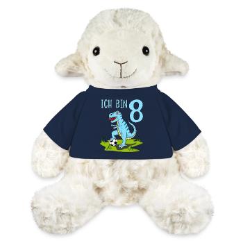 Dinosaure Rex Football 8 Anniversaire Bleu - Mouton en peluche Annika MiniFeet® - bleu marine - Devant