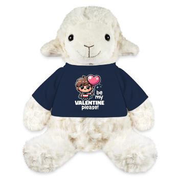 VOUDRIEZ-VOUS ÊTRE MA VALENTINE S’IL VOUS PLAÎT - HAPPY VALENTINE - Mouton en peluche Annika MiniFeet® - bleu marine - Devant