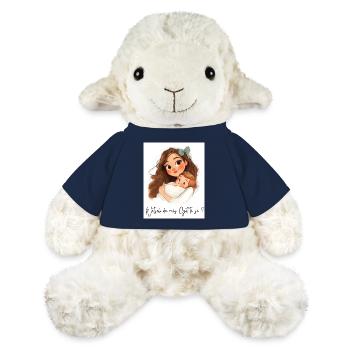 Allez-vous être parrain ? – Cadeau pour Gotti - Mouton en peluche Annika MiniFeet® - bleu marine - Devant