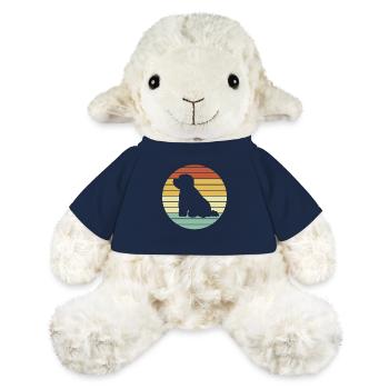 Bichon frisé Chien - Mouton en peluche Annika MiniFeet® - bleu marine - Devant