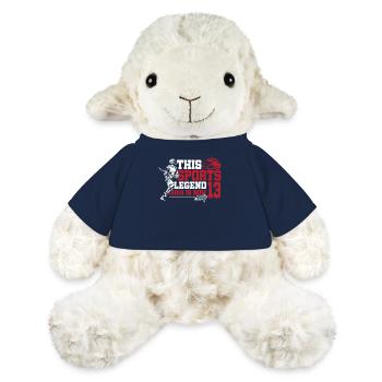 Cette légende du sport a maintenant 13 ans, match de crosse - Mouton en peluche Annika MiniFeet® - bleu marine - Devant