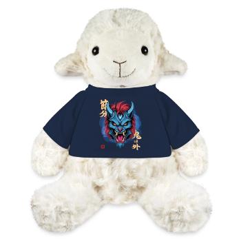 Oni bleu yéti - Mouton en peluche Annika MiniFeet® - bleu marine - Devant