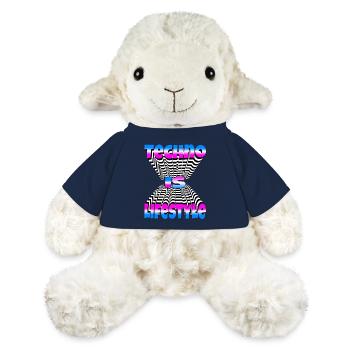Techno is Lifestyle Music DJ Party Rave EDM - MiniFeet® Sheep Annika - french navy - Front