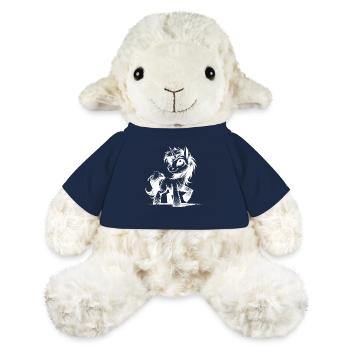 Kinder Einhorn Bleistift Skizze Magisches Wesen - MiniFeet® Schaf Annika - French Navy - Vorne