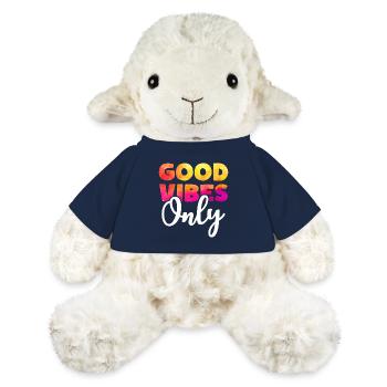 GOOD VIBES ONLY Positive Happy Motto - MiniFeet® Schaf Annika - French Navy - Vorne