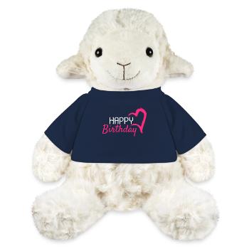 Joyeux anniversaire - Mouton en peluche Annika MiniFeet® - bleu marine - Devant