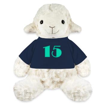 15 YEARS,15TH ANNIVERSARY,BIRTHDAY 15 YEARS,FIFTEEN - MiniFeet® Sheep Annika - french navy - Front