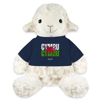 Drapeau du Pays de Galles, fierté galloise - Mouton en peluche Annika MiniFeet® - bleu marine - Devant