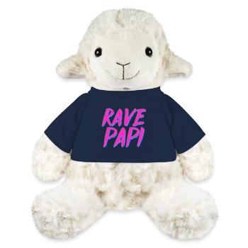 Rave Dad Techno House Electro Festival Hardstyle - Mouton en peluche Annika MiniFeet® - bleu marine - Devant