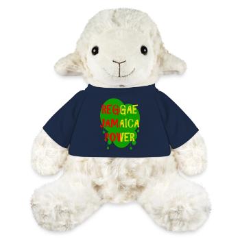 reggae jamaica power - Mouton en peluche Annika MiniFeet® - bleu marine - Devant