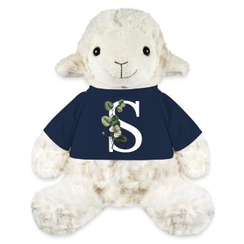 Green Botanical Letter S - MiniFeet® Sheep Annika - french navy - Front