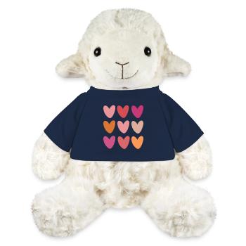 Voller Liebe - Pink Hearts - MiniFeet® Schaf Annika - French Navy - Vorne