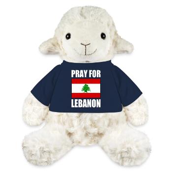 Pray for lebanon - Mouton en peluche Annika MiniFeet® - bleu marine - Devant
