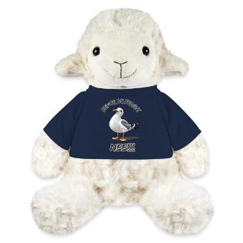 Lustiger Spruch mit Möwe Bevor du fragst Nee !!! - MiniFeet® Schaf Annika - French Navy - Vorne