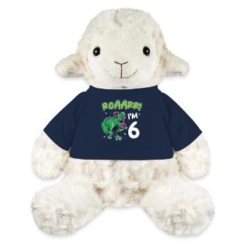 Cadeau 6 ans anniversaire garçon - Mouton en peluche Annika MiniFeet® - bleu marine - Devant