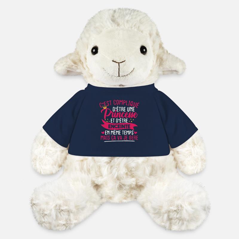 Une princesse et d'être enceinte - Mouton en peluche Annika MiniFeet® - bleu marine