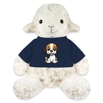 Beagle Chien Mignon - Mouton en peluche Annika MiniFeet® - bleu marine - Devant