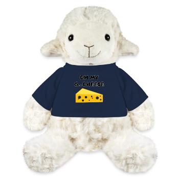 OH MY G CHEESE - Amour du fromage - Mouton en peluche Annika MiniFeet® - bleu marine - Devant
