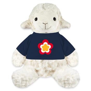 70s Flower Pattern Red - MiniFeet® Sheep Annika - french navy - Front