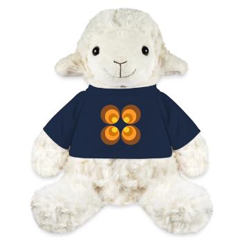 70s Flower Pattern - MiniFeet® Sheep Annika - french navy - Front