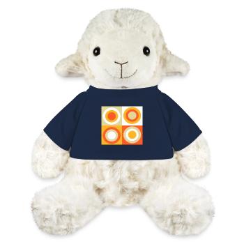 70s Pattern Retro Gift - MiniFeet® Sheep Annika - french navy - Front