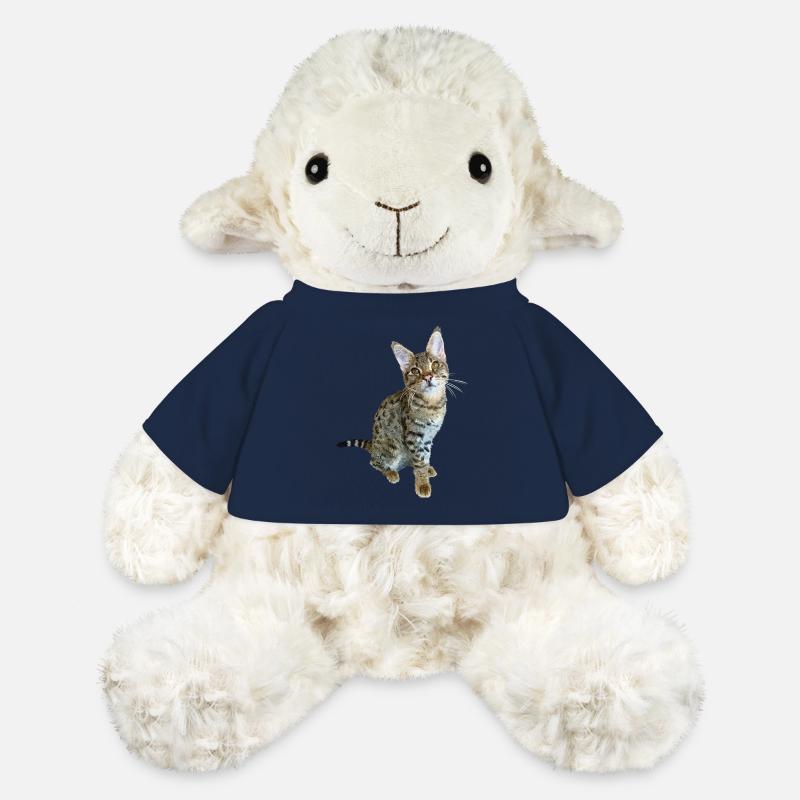 Tabby - Mouton en peluche Annika MiniFeet® - bleu marine