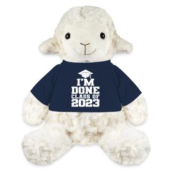 Ich bin fertig Klasse von 2023 Abschlussfeier Geschenk - MiniFeet® Schaf Annika - French Navy - Vorne