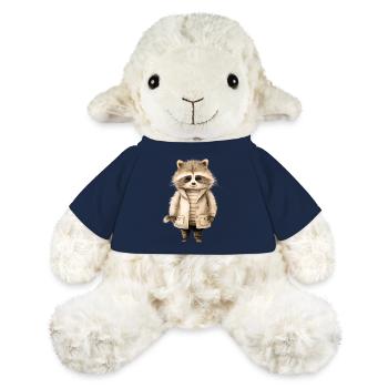 Midnight Bandit: Raccoon Adventure Tee - MiniFeet® Sheep Annika - french navy - Front
